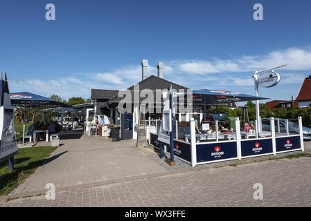 Restaurant de plage, Rostock, Mecklembourg-Poméranie-Occidentale, Allemagne, Europe Banque D'Images