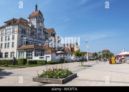 L'hôtel, promenade, Kühlungsborn, Mecklembourg-Poméranie-Occidentale, Allemagne, Europe Banque D'Images