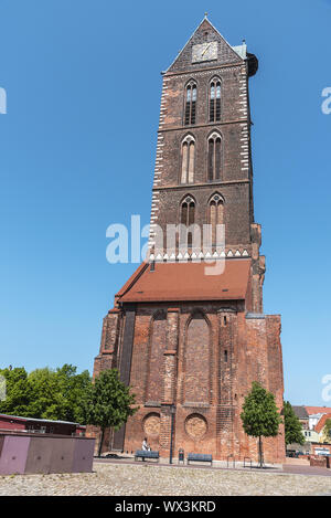 Eglise St Mary, Wismar, Mecklembourg-Poméranie-Occidentale, Allemagne, Europe Banque D'Images