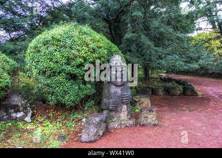 Hareubang Bijarim paysage forêt dol Banque D'Images
