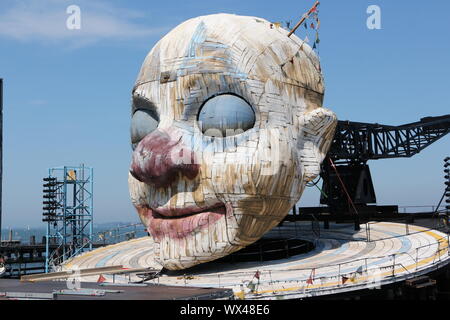 Im Innenraum des théâtres en plein air-der Bregenzer Seefestspiele am Bodensee Banque D'Images