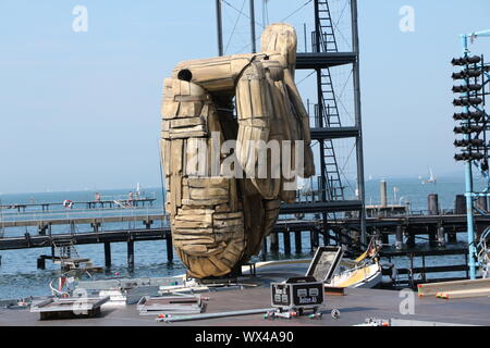 Im Innenraum des théâtres en plein air-der Bregenzer Seefestspiele am Bodensee Banque D'Images