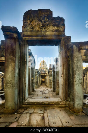 Temple Bayon à Angkor Thom. Siem Reap. Cambodge Banque D'Images