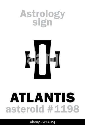 L'ASTROLOGIE : l'astéroïde ATLANTIS Banque D'Images