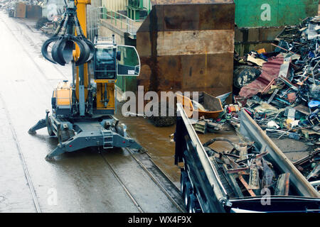 Collecte et le recyclage de ferrailles Banque D'Images