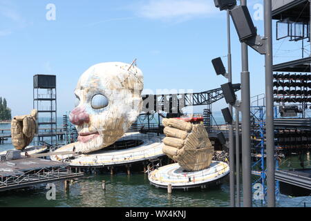 Im Innenraum des théâtres en plein air-der Bregenzer Seefestspiele am Bodensee Banque D'Images