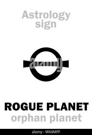 L'ASTROLOGIE : ROGUE PLANET (planète) orphelin Banque D'Images