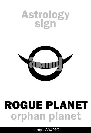 L'ASTROLOGIE : ROGUE PLANET (planète) orphelin Banque D'Images