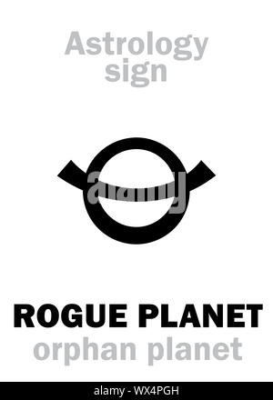 L'ASTROLOGIE : ROGUE PLANET (planète) orphelin Banque D'Images