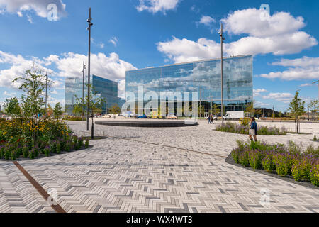 Montréal, CA - 16 septembre 2019 : le nouveau Complexe des sciences de l'Université de Montréal sur le campus de MIL. Banque D'Images