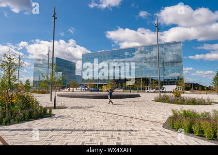 Montréal, CA - 16 septembre 2019 : le nouveau Complexe des sciences de l'Université de Montréal sur le campus de MIL. Banque D'Images