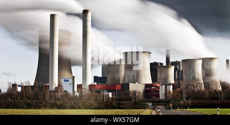 Centrale thermique au lignite de niederaußem power plant, charbon, Bergheim, Allemagne, Europe Banque D'Images