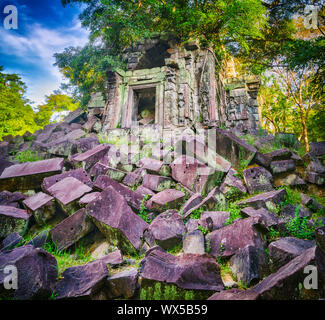 Beng Mealea ou Bung Mealea temple. Siem Reap. Cambodge Banque D'Images