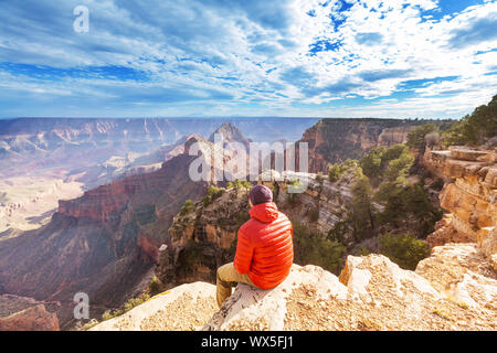 Randonnée dans le Grand Canyon Banque D'Images