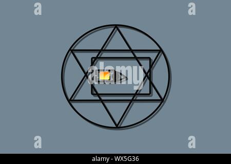 Carte SIM'œil qui voit tout Banque D'Images