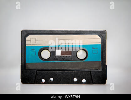 Détail d'une cassette de musique des années 80 Banque D'Images