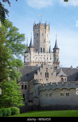 L'extérieur du château de Marienburg, près de Hanovre, Allemagne Banque D'Images