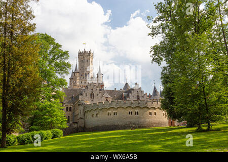 L'extérieur du château de Marienburg, près de Hanovre, Allemagne Banque D'Images