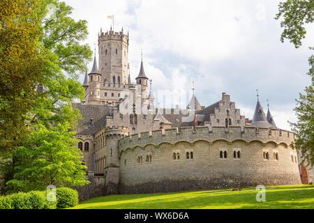 L'extérieur du château de Marienburg, près de Hanovre, Allemagne Banque D'Images