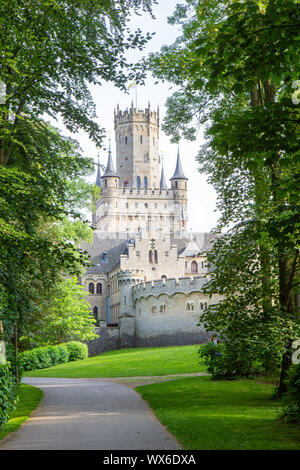 L'extérieur du château de Marienburg, près de Hanovre, Allemagne Banque D'Images