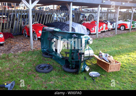 Septembre 2019 - Austin J40 voitures à pédales au Goodwood Revival Banque D'Images