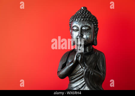 Statue de Bouddha signe pour la paix et la sagesse Banque D'Images