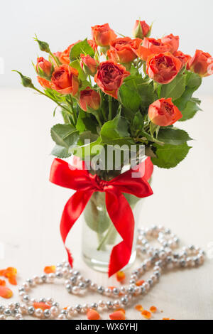 Roses orange Banque D'Images
