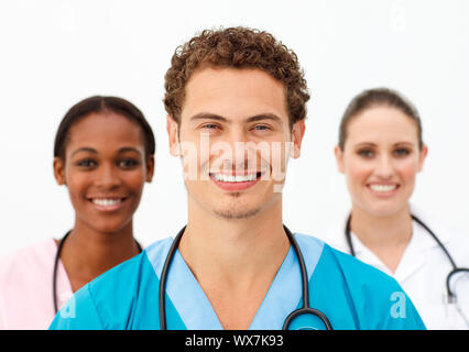 Portrait of a cute medical team Banque D'Images