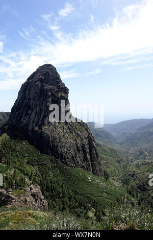 Los Roques monument naturel sur l'île des Canaries La Gomera Banque D'Images