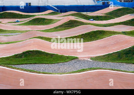 La piste de BMX à Rock Hill en Caroline du Sud Banque D'Images