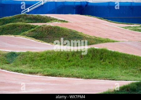 La piste de BMX à Rock Hill en Caroline du Sud Banque D'Images