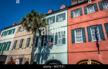 L'architecture historique de Charleston en Caroline du Sud Banque D'Images