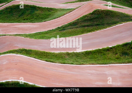 La piste de BMX à Rock Hill en Caroline du Sud Banque D'Images