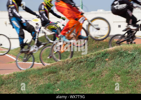 La piste de BMX à Rock Hill en Caroline du Sud Banque D'Images