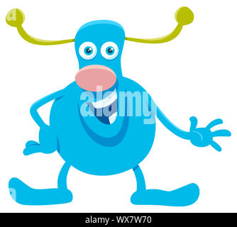 Fantaisie vert mignon personnage Banque D'Images
