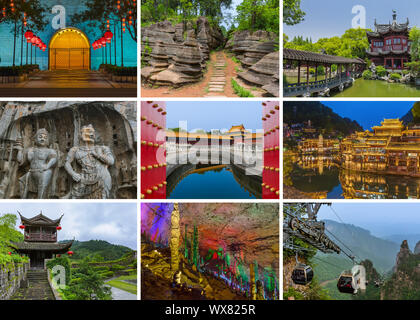 Collage d'images de la Chine (mes photos) Banque D'Images