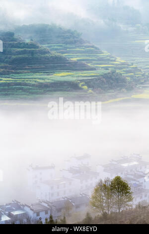 Paysage de printemps dans la région de wuyuan Banque D'Images