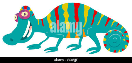 Caméléon funny cartoon personnage animal Banque D'Images