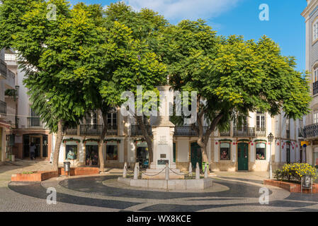 Le Luis de Camoes town square à Lagos, Portugal Banque D'Images