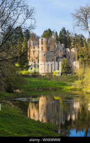 Ruines du château de Beaufort au Luxembourg Banque D'Images