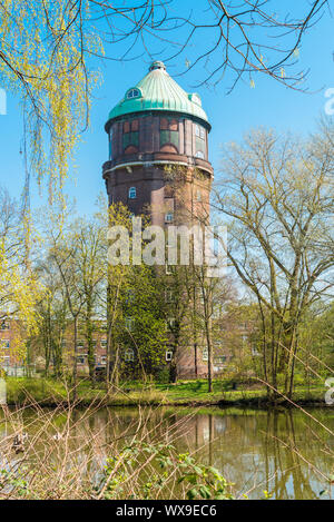 Tour de l'eau Groß Sable dans Hambourg Wilhelmsburg Banque D'Images