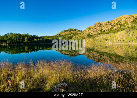 Dans le parc national du lac Madh Lure, Albanie Banque D'Images
