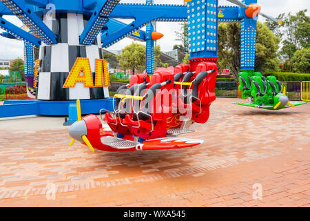 Bogota carousel dédié à l'aviation dans l'amusement park Banque D'Images