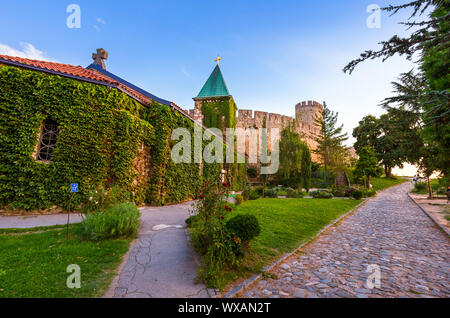 La forteresse de Kalemegdan Belgrade - Serbie Banque D'Images