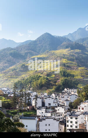 Wuyuan mountain village de printemps Banque D'Images