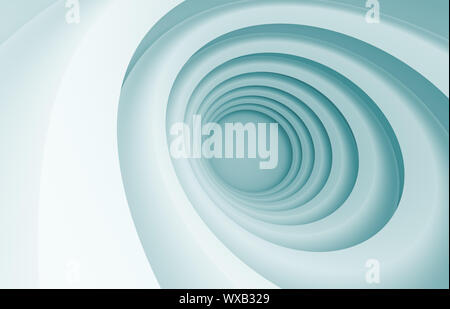 3d illustration de Blue Abstract Architecture Design Banque D'Images