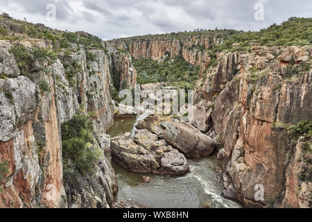 Bourke's Luck potholes Canyon en Afrique du Sud Banque D'Images