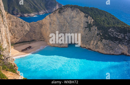 Vue imprenable sur les falaises de Shipwreck Cove Banque D'Images