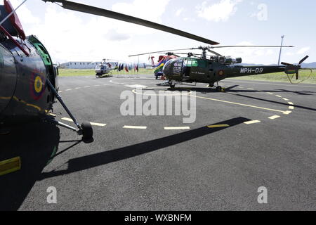 SquadronMauritius hélicoptère : Police Helicopter Squadron fête son 44e anniversaire Banque D'Images