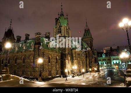 L'un des pavillons du parlement d'Ottawa au Canada Banque D'Images